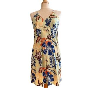 Floral cotton so aghetti strap dress